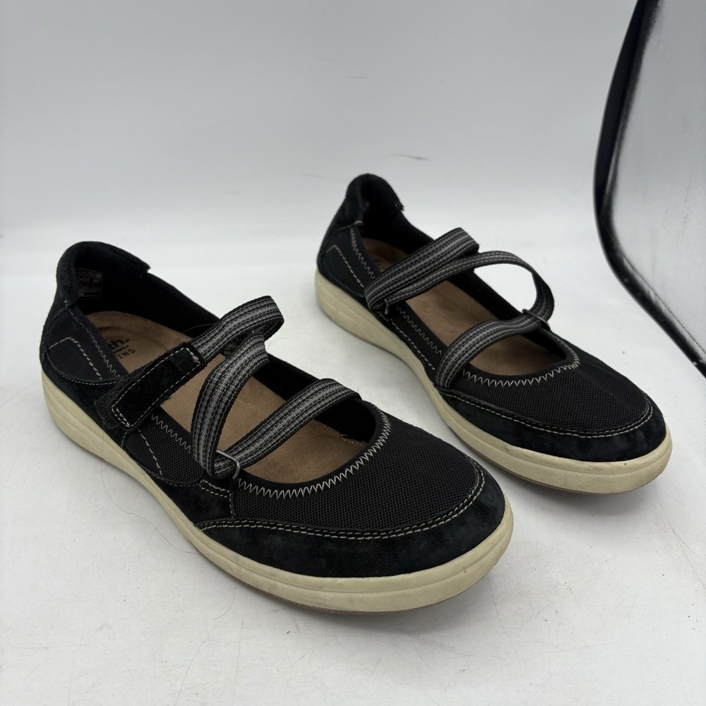 Earth Origins Shoes Womens Size 9.5 M Eclipse Elle Mary Jane Black Leather